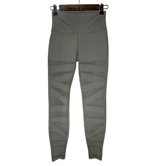 Lululemon Wunder Under Pant High-Rise Tech Mesh 28" Dark Chrome Leggings 6 - Picture 1 of 8